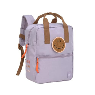 LÄSSIG Kinderrucksack mit Brustgurt Kindergartentasche Kindergartenrucksack 28 cm, 7 Liter, 3 Jahre/Mini Square Backpack Happy Prints Karamell im Sale